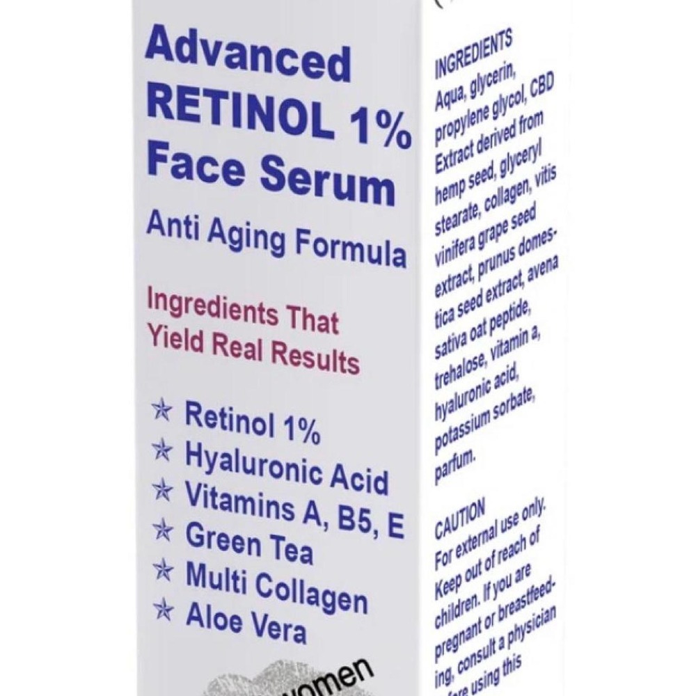 Trust MD Advanced Retinol $119 RETAIL 1% Face Serum New Hylaronic Collagen